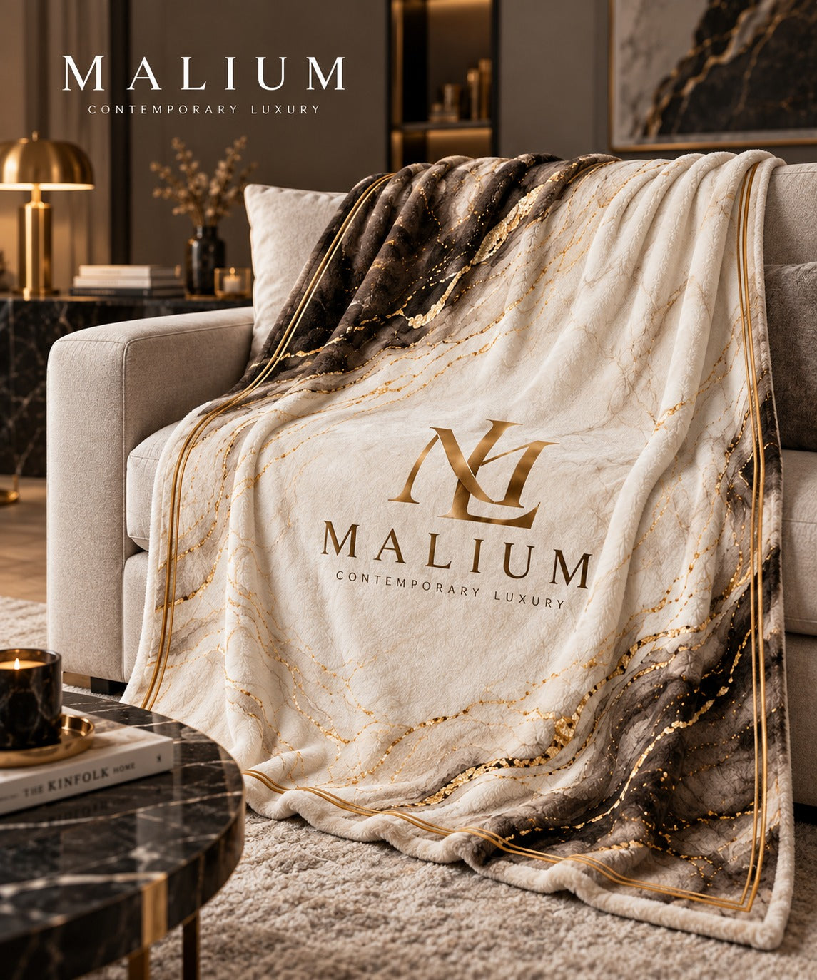 Malium Marble Signature Throw