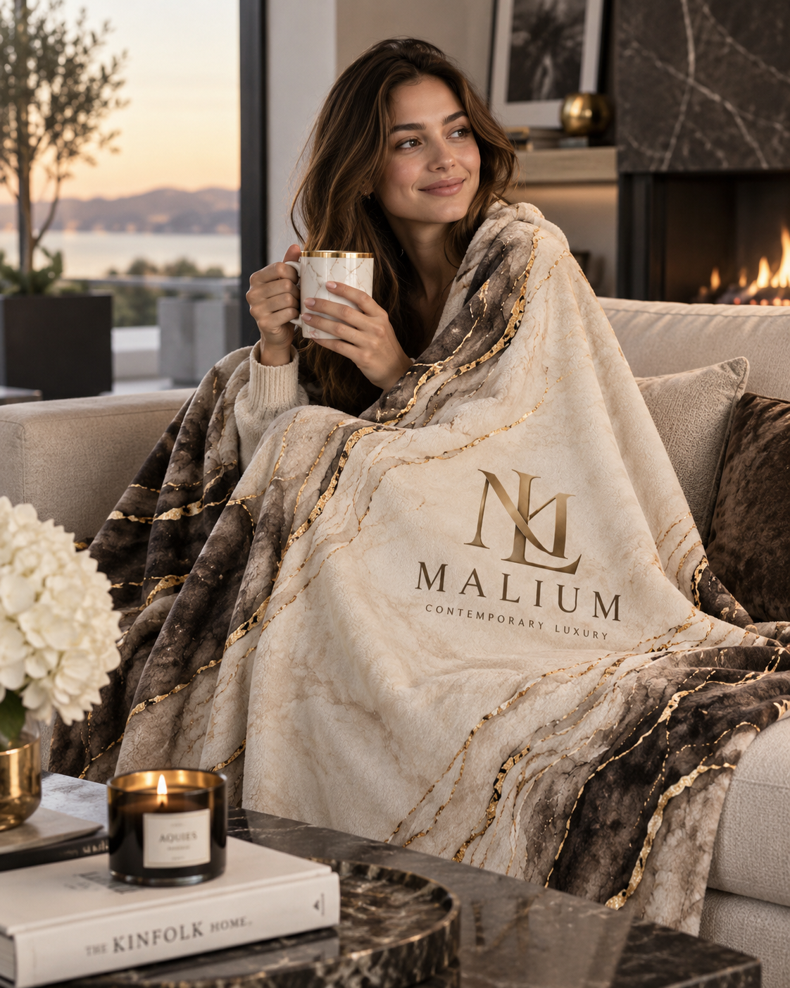 Malium Marble Signature Throw